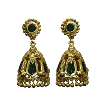 One Gram Gold Plated Traditional Nagapadam Jimikki