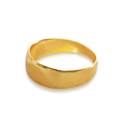 Micro Gold plated Designer Plain Finger Ring