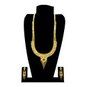 Gold Plated Designer Enamel Long Chain Set