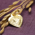 Gold Plated Designer Fish Heart Pendant