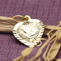 Gold Plated Designer Fish Heart Pendant