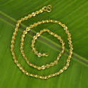 Gold plated designer Druvam Spring Chain