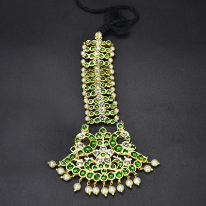 One Step Green Nettichutti/Mang Tikka Temple Jewellery