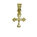 Gold Plated Small Christian Cross Pendant