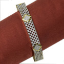 White Gold AD Stone Medium Bangle