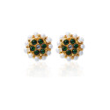 Round Kemp Studs Imitation Dance Jewellery