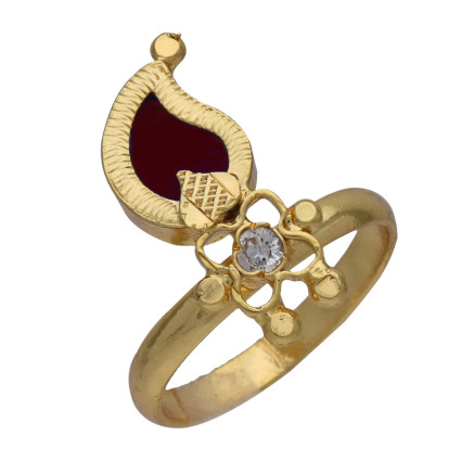 Traditional Palakka Mango Finger Ring