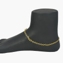 Micro Gold Plated Delicate Link Chain Anklets Payal