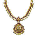 Smashing Gold plated Ruby Stone Necklace
