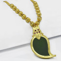 Premium Gold Plated Ball Chain Mango Pendant Necklace