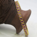 Party Wear Premium Fashion Round Ruby Bangle