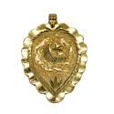 Big Gold Plated Muslim Crescent Thali Pendant