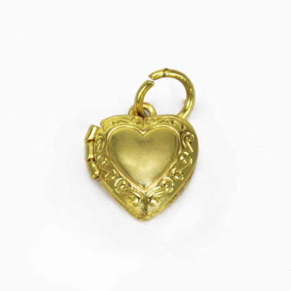 Cute Gold Plated Small Heart Locket