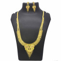 Gold Plated Meenakari Lappa Long Chain Set 