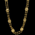Gold plated Head Cash Kashu Mala/ Long Chain