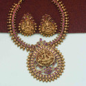 Antique Chettinad Kemp Lakshmi Kash Necklace Set