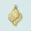Conch Design Traditional Gold Plated Om Pendant