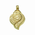 Conch Design Traditional Gold Plated Om Pendant