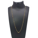 Gold Plated Designer Beaded Link Chain For Women