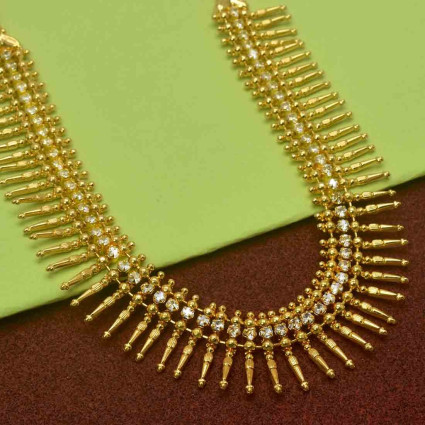 Stunning Gold plated Jasmine Buds Stone Necklace