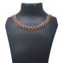 Premium Gold Plated Simple Ruby Necklace