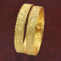 Designer Gold Plated Kids Broad Bangles