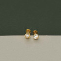 Gold Plated Stone Kids stud Second Stud Nose stud