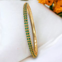 Premium Semiprecious Stone Paving Bangle For Women