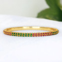 Premium Semiprecious Stone Paving Bangle For Women