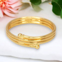 Simple Triple Band Gold Plated Finger Ring/Toe Ring