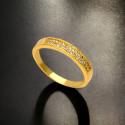 Enchanting Gold Plated Semi-precious Stones Finger Ring