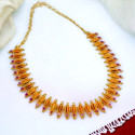 Contemporary Elegant Gold Plated Ruby Choker