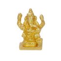 Gold Plated Small Ganesha Idol