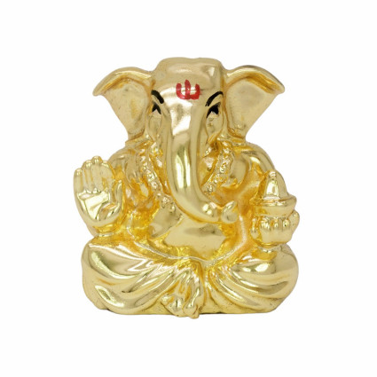 Small Gold Plated Lambodara/Vinayaka Idol