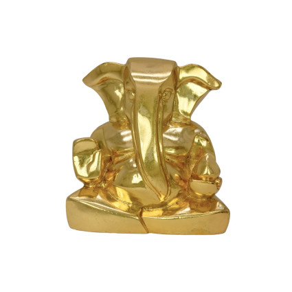 Gold Plated Lambodara/Vinayaka idol