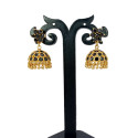 Stunning Gold Plated Semi-precious Stone Umbrella Jhumka 