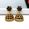 Stunning Gold Plated Semi-precious Stone Umbrella Jhumka 