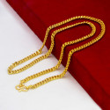 Stylish Gold Plated Men's Cuban Curb Link Chain