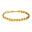 Stylish Gold Plated Designer Leaf Bracelet For Girls