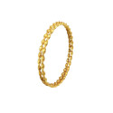 Elegant Gold Plated Twisted Spiral Bangles