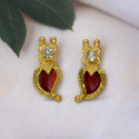 Beautiful Gold Plated Mango Ear Studs