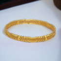 Gold plated Zigzag design Bangle