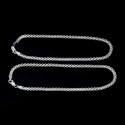 Stylish Silver Thick And Solid Link Chain Anklets With Lobster Hook