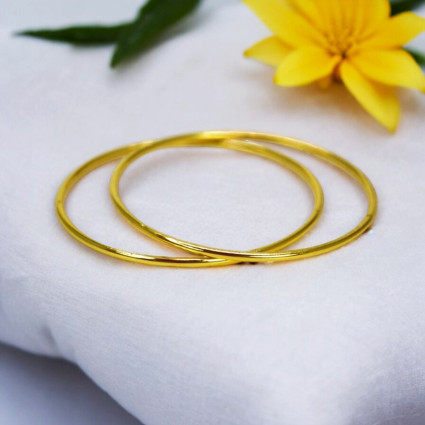 Gold Plated Plain Bangles