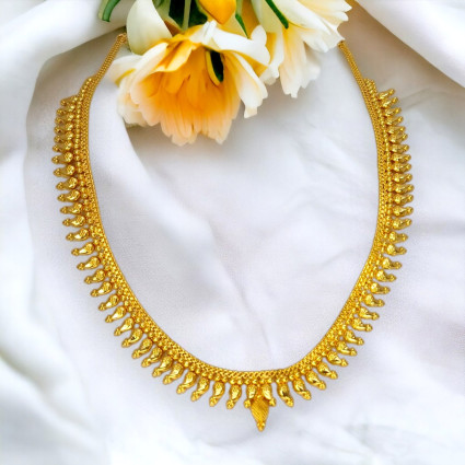 South Indian Gold Plated Bridal Mango Long Necklace
