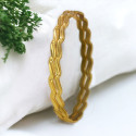 Stylish Designer Gold Plated Zigzag Bangles