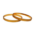 Beautiful Coir Design Gold Plated Bangles For Women