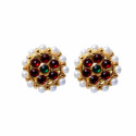 Kemp Round Stud Imitation Temple Jewellery 