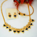 Traditional Palakka Necklace Set with Bangle Combo Set
