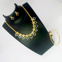 Traditional Palakka Necklace Set with Bangle Combo Set